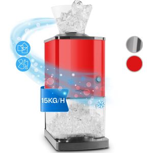 Icebreaker ijs crusher 15 kg/u 3,5 liter ijsbeker inox rood