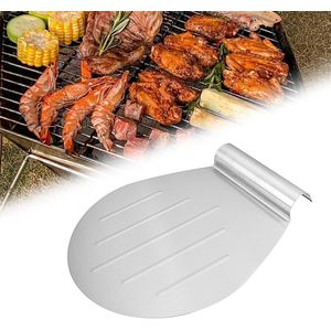 NORDIVAR® - Premium RVS Pizzaschep, Ideaal voor Bakken en Serveren, Duurzaam en Praktisch, 34 x 28 cm-