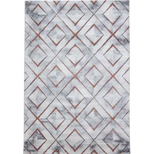 Modern laagpolig vloerkleed Naxos - brons 3811 - 200x290 cm