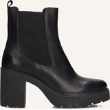 Unisa - Klino - Chelsea Boots - Zwart - Blokhak 8 cm