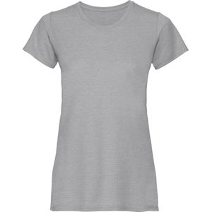 Russell Dames Slim Fit Langer Lengte Korte Mouwen T-Shirt (Zilveren mergel)