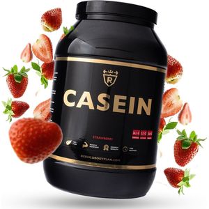 Rebuild Nutrition Casein - Nacht Proteïne/Caseïne Micellaire/Eiwitshake - Langzame Eiwitten - Aardbei smaak - Eiwitgehalte 90% - 1800 gram