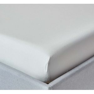 Homescapes - Hoeslaken - Zilvergrijs - 100% Egyptisch Katoen - Draaddichtheid 200