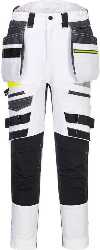 Portwest - DX452 - Damesbroek - Wit - Met Afneembare Holsterzakken