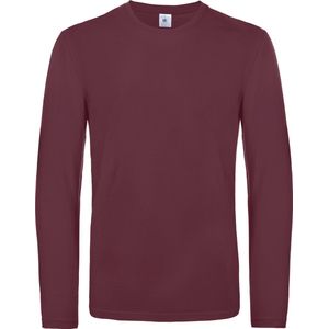 B&C #E190 Men's T-shirt long sleeve CGTU07T - Burgundy - 3XL