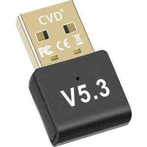 CVD® High Quality V2 Bluetooth 5.3 adapter - USB-adapter - Plug and Play - Windows 11/10/8.1