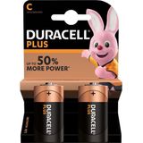 Set van 10x Duracell C Plus batterijen 1.5 V - alkaline - LR14 MN1400 - Batterijen pack