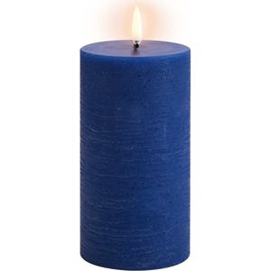 Uyuni led-kaars Rustic 7,8 x 15,2cm royal blue