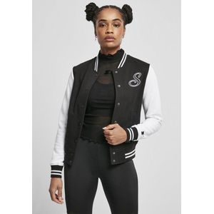 Starter Black Label - Sweat College jacket - L - Zwart/Wit