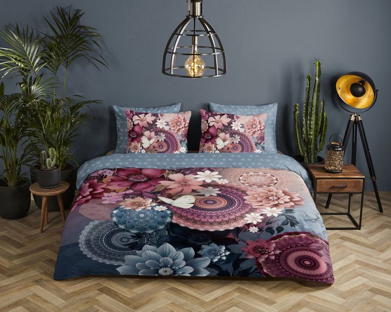 Dekbedovertrek - Grijs - Katoen - Eenpersoons