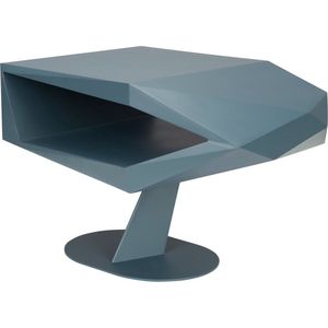 Zuiver - North - Bijzettafel - Zwart/Blauw - Staal/Resin - Matte Afwerking