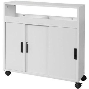 Simpletrade Badkamerkast - Opbergkast - Schuifdeuren - Hout - 20x71x70 cm