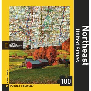 Northeast United States - 100 Stukjes New York Puzzle Company Mini Puzzel - 0819844014568