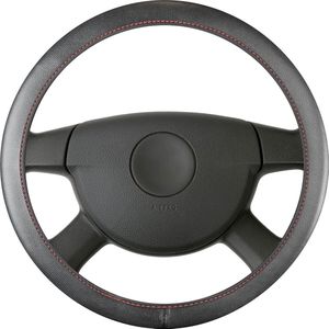 stuurhoes Soft Grip Stijlvol zwart-rood, autostuurhoes, stuuraccessoires met antislipcoating, universele maat