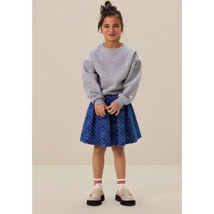 Sissy-Boy - Blauwe denim rok met print