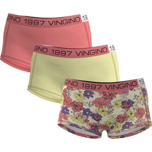 Vingino G231-12 NEON FLOWER 3PACK Meisjes Onderbroek - Maat 134/140
