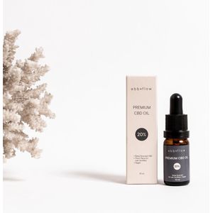 Ebb+Flow - 20% CBD Olie - 10 Milliliter - 0% THC - Swiss Bio Hennep - Lab getest - Premium Kwaliteit