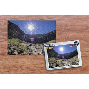 Puzzel De zonnestralen over het Nationaal Park Pyreneeën in Europa - Legpuzzel - Puzzel 500 stukjes
