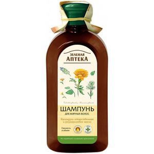 Frisse shampoo voor vet haar met Calendula- en rozemarijnolie - kalme hoofdhuid 350ml