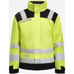 Jobman 1347 Hi-Vis Winter Jacket Star 65134707 - Geel/Zwart - 4XL