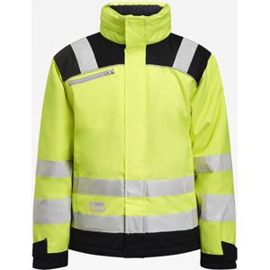 Jobman 1347 Hi-Vis Winter Jacket Star 65134707 - Geel/Zwart - M