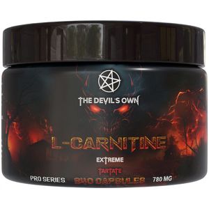 The Devils Own | L-Carnitine | 780 mg | 240 Capsules | 120 doseringen | Vet verbranden | Cardio ondersteunend | sneller herstel | minder spierpijn | beter uithoudingsvermogen | goede hersenfunctie | Nutriworld