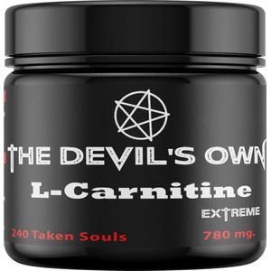 The Devils Own | L-Carnitine | 780 mg | 240 Capsules | 120 doseringen | Vet verbranden | Cardio ondersteunend | sneller herstel | meer zuurstof in spieren | minder spierpijn | beter uithoudingsvermogen | goede hersenfunctie | Nutriworld