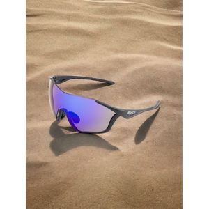 SCVCN® Gepolariseerde fietsbril met blauwe glazen en zwart frame - wielrennen, fietsen en mountainbike - outdoor sportbril - vergelijkbaar met Oakley Sutro zonnebril