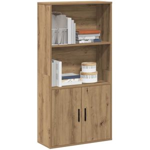 vidaXL Boekenkast 60x24x120 cm artisanaal eiken Boekenkast - Boekenkasten - Boekenplank - Opbergkast