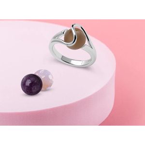 Melano Cateye Eye Contact Ring Set - Zilver - Dames - Maat 53