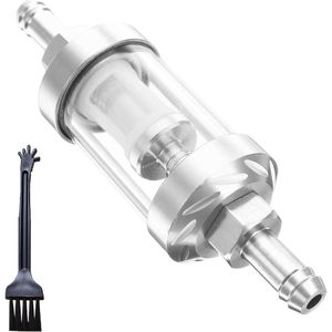 Inovra Plus - Brandstoffilter voor motorfiets - Universeel inline filter - Benzine-olie filter - Praktisch en duurzaam - 8 mm - Geschikt voor diverse motoren