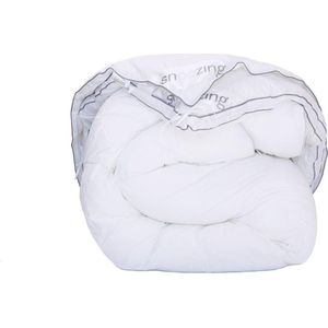 Snoozing Lienz - Synthetisch - 4-seizoenen dekbed - Eenpersoons - 140x200 cm - Wit