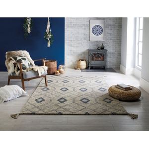 Flycarpets Diego Modern Laagpolig Vloerkleed - Grijs - 120x170 cm