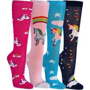 Kindersokken | Eenhoorn sokken | 6 paar | 31-34