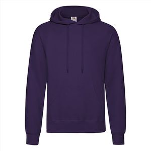 Fruit of the Loom - Classic Hoodie - Paars - S