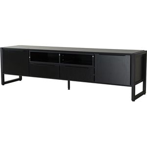 Tv meubel melamine Madison zwart 185cm