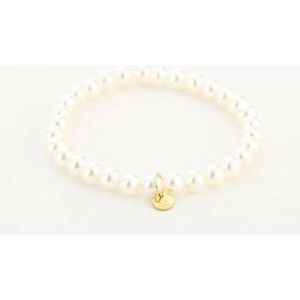 Bijoutheek Armband (Sieraad) Witte Parels Wit
