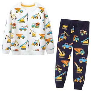Unisex Trainingspak voor Kinderen 2-7 Jaar - Katoen Sweatsuit met Cartoonprint
