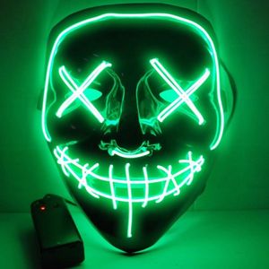 Feestartikelen - Spookachtige Luminiscentie: LED Geest Masker - De Ultieme Verlichte Halloween/Carnaval Sensatie!