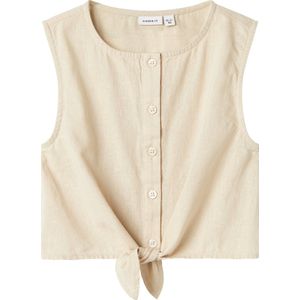 NAME IT - NMFFALINNEN SL TOP - Meisjes - Blouses - Maat 92