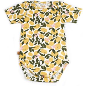 Frogs and Dogs - kraamcadeau / baby - Lemon - romper - maat 68