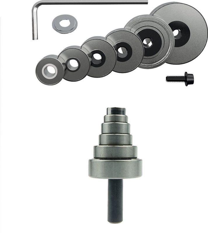 CMT ORANGE TOOLS - Lagerset - 6 Stuks - Voor Rabbat Diepte - 0-11,1 mm