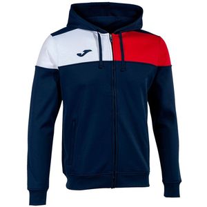Joma Crew V Sweatshirt Met Rits Blauw 12-14 Years Jongens
