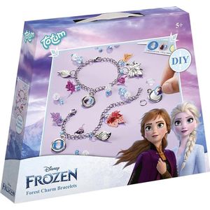 Disney Frozen Totum bedel armbandjes maken met Anna en Elsa knutselset best friend bracelets - Forest Charm Bracelets zilverkleurig