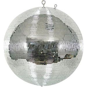 HQ-Power Disco spiegelbol Ø 50 cm, spectaculaire lichteffecten voor feestjes, veilig ophangsysteem en facetglas, dansvloer accessoire voor disco en meer