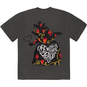 Disney - Alice In Wonderland Off With Their Heads Heren Tshirt - S - Grijs