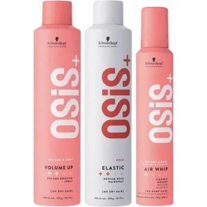 Schwarzkopf - OSiS+ Elastic Volume Set Trio - 2x300+200ml - Haarspray