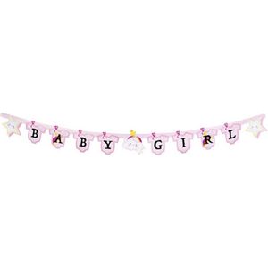 Boland Letterslinger ""baby Girl"" Meisjes 170 Cm Karton Roze