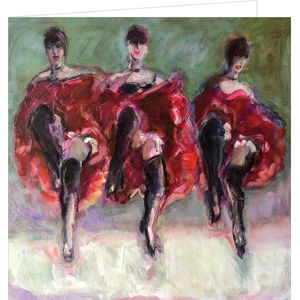 Moulin Rouge - Kaartenbizz - Wenskaart - Kunstkaart - Vrouw - Dans