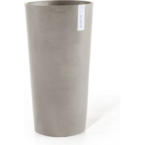 Ecopots Amsterdam High 76 - Taupe - Ø41,5 x H76,8 cm - Ronde taupe bloempot / plantenpot